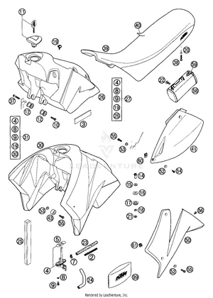 Tank, Seat And Cover Schematic