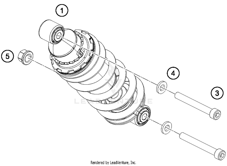 Shock Absorber RC 390 CUP USA Chassis - 2015 Schematic