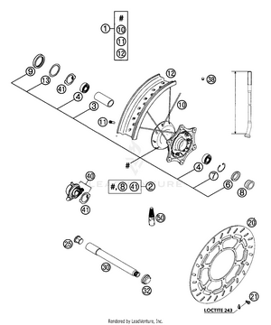 Front Wheel Lc4 Supermoto Schematic