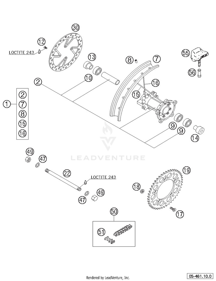 Rear Wheel Schematic