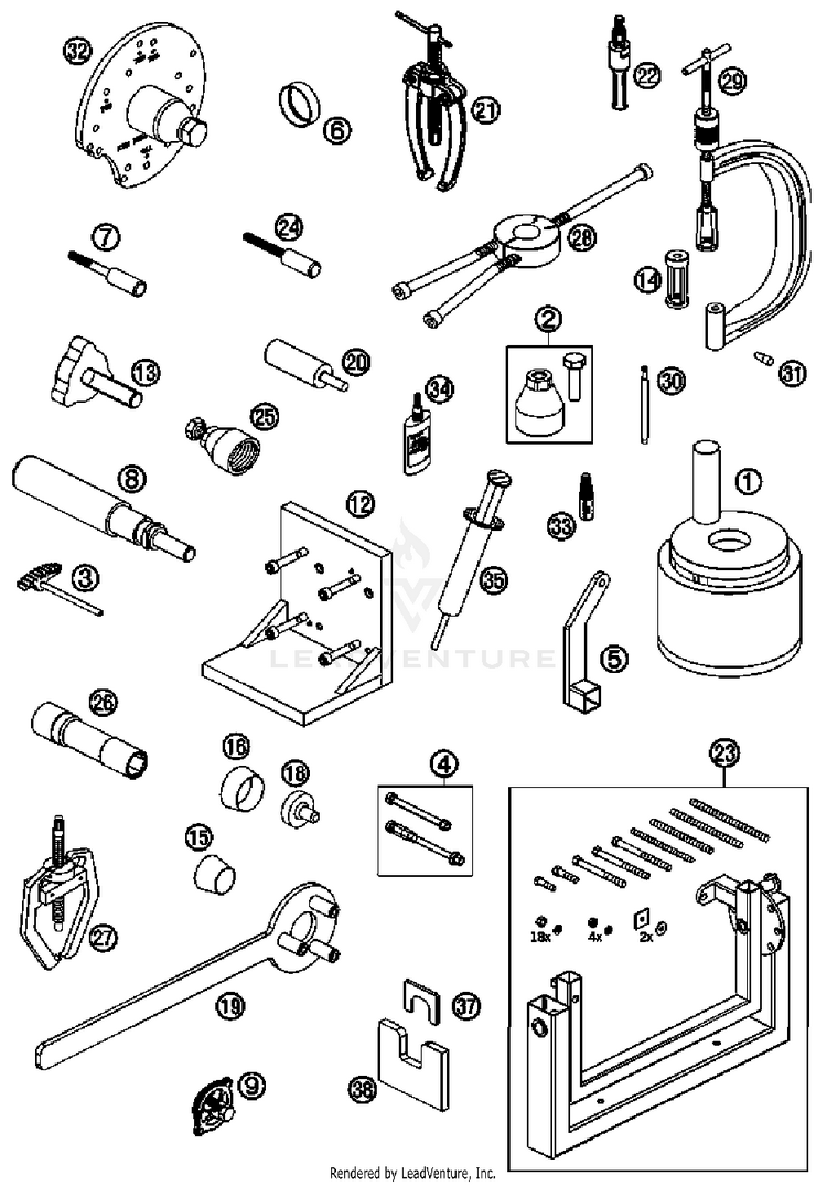 Special Tools 690 Duke Engine - 2008 Schematic