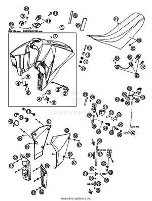 Tank, Seat Cover Schematic