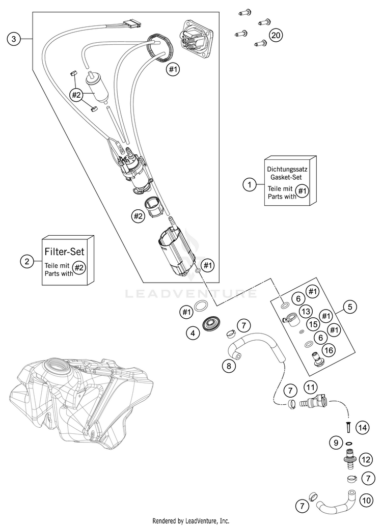 Fuel Pump 450 SX-F FACTORY EDITION CHASSIS - 2019 Schematic