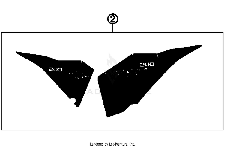 Decal 200 XC USA Chassis - 2008 Schematic