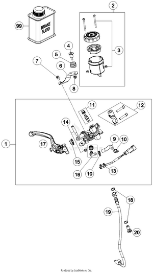 Hand Brake Cylinder Schematic