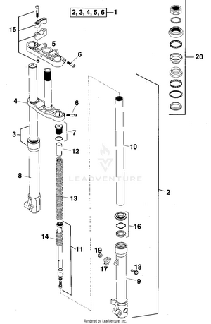Front Fork (pro Senior) Schematic