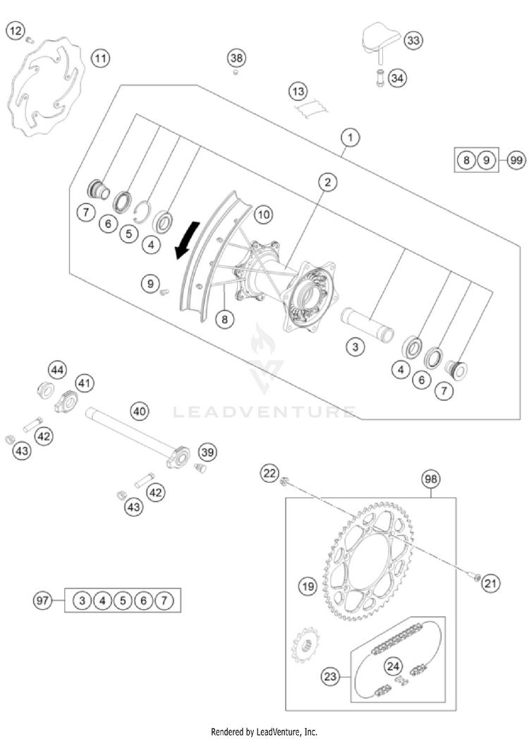Rear Wheel Schematic