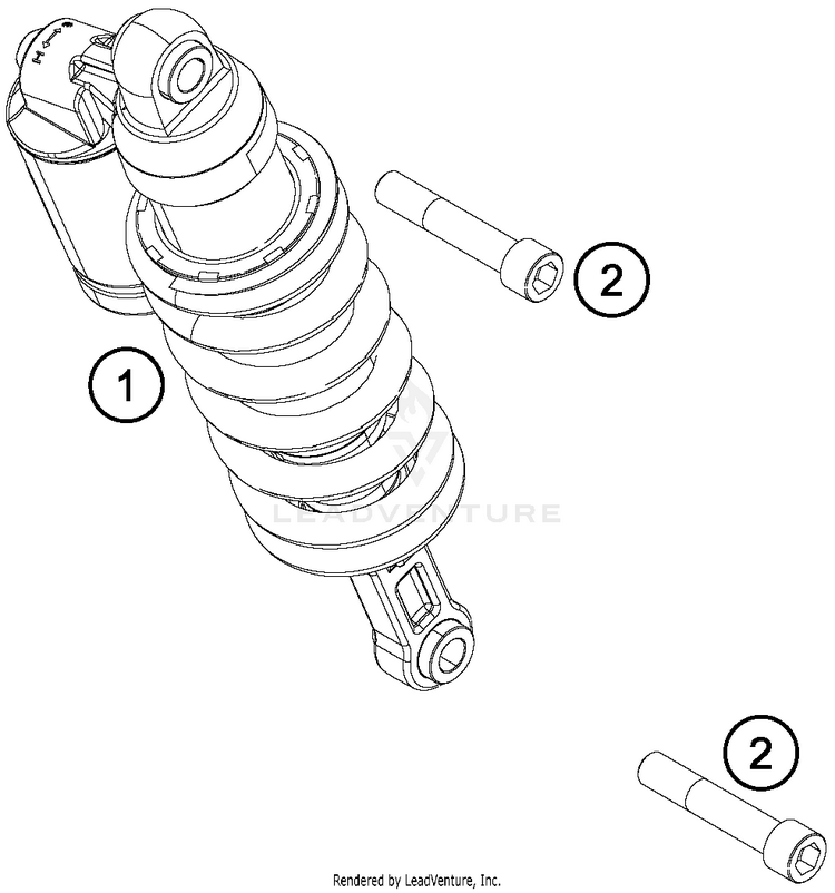 Monoshock 1290 SUPERDUKE R BLACK Chassis - 2015 Schematic