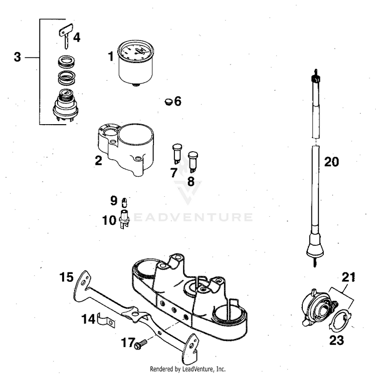Speedometer 3 360 MXC Chassis - 1997 Schematic