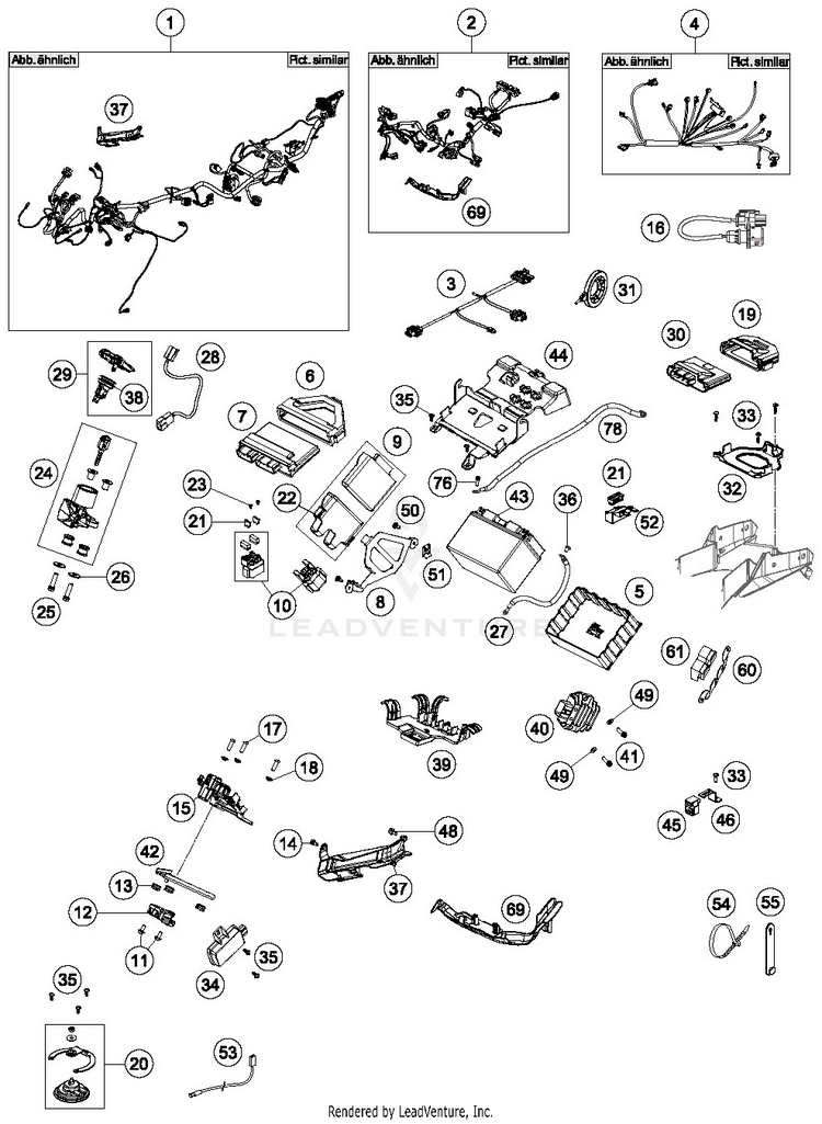 Wiring Harness 1290 SUPER ADVENTURE R CHASSIS - 2018 Schematic