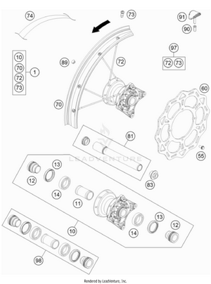 Front Wheel Schematic