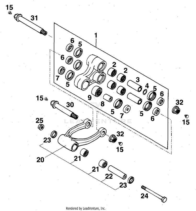 Pro Lever System 360 MXC Chassis - 1997 Schematic