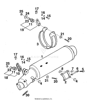 Exhaust Silencer Schematic