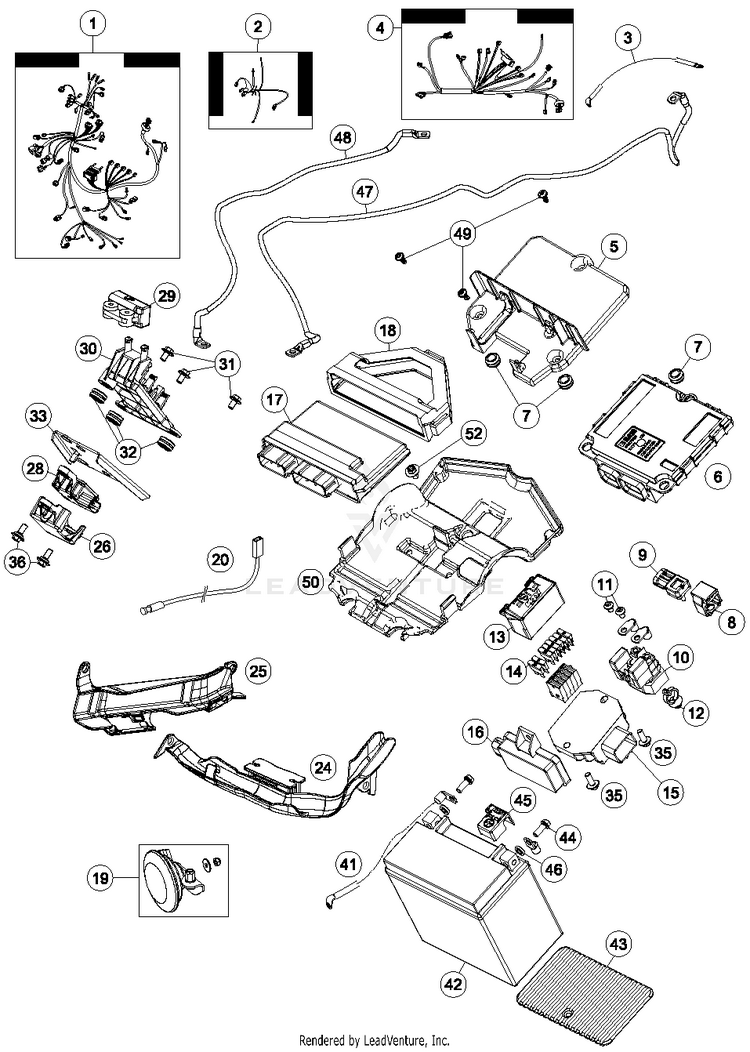 Wiring Harness 1290 SUPERDUKE R ORANGE Chassis - 2015 Schematic