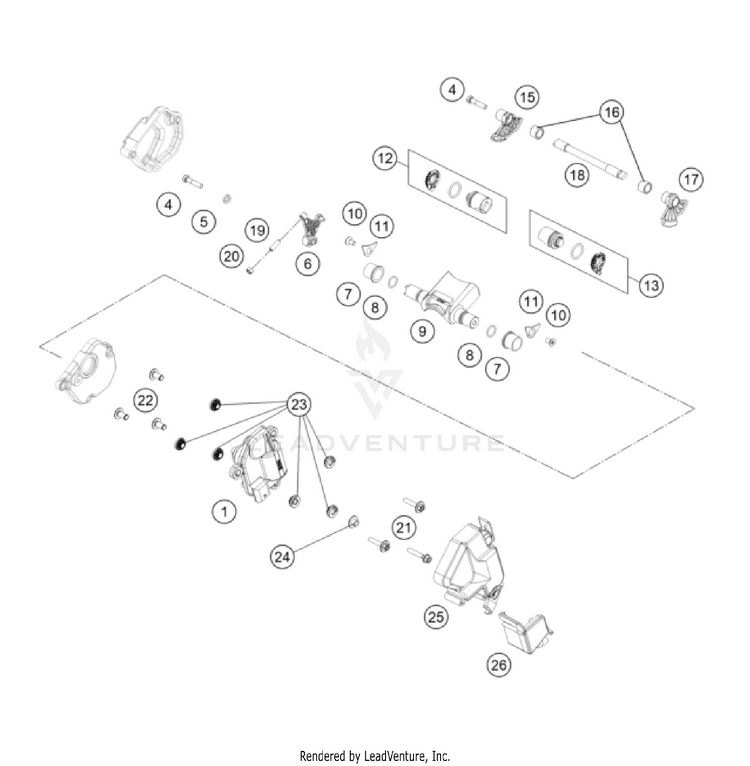 Exhaust Control 300 XC Engine - 2023 Schematic