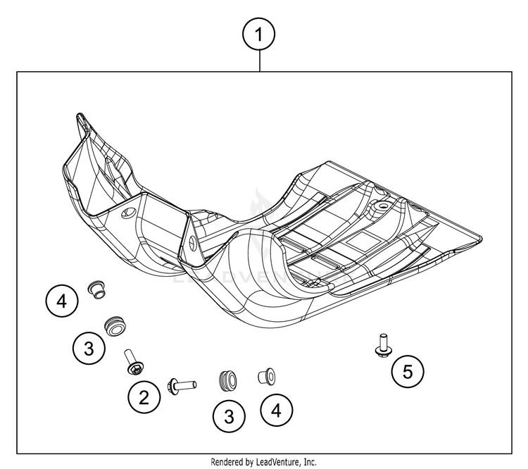 Engine Guard 450 SX-F FACTORY EDITION CHASSIS - 2019 Schematic