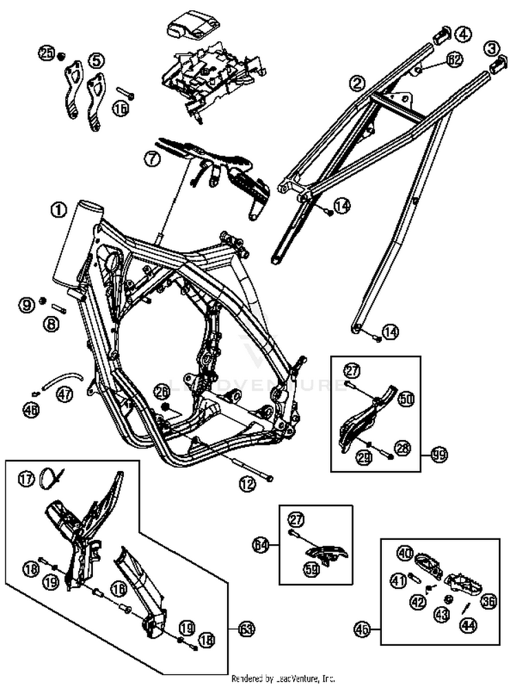 Frame 150 XC Chassis - 2014 Schematic