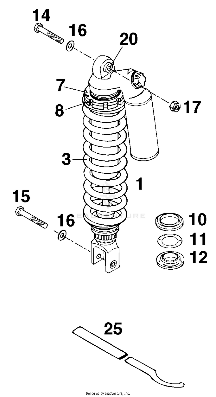 Shock Absorber Wp 620 R Chassis - 1998 Schematic