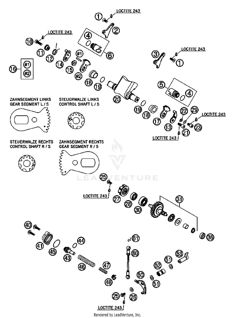 Exhaust Control 300 XC Engine - 2007 Schematic