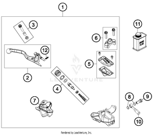 Hand Brake Cylinder Schematic