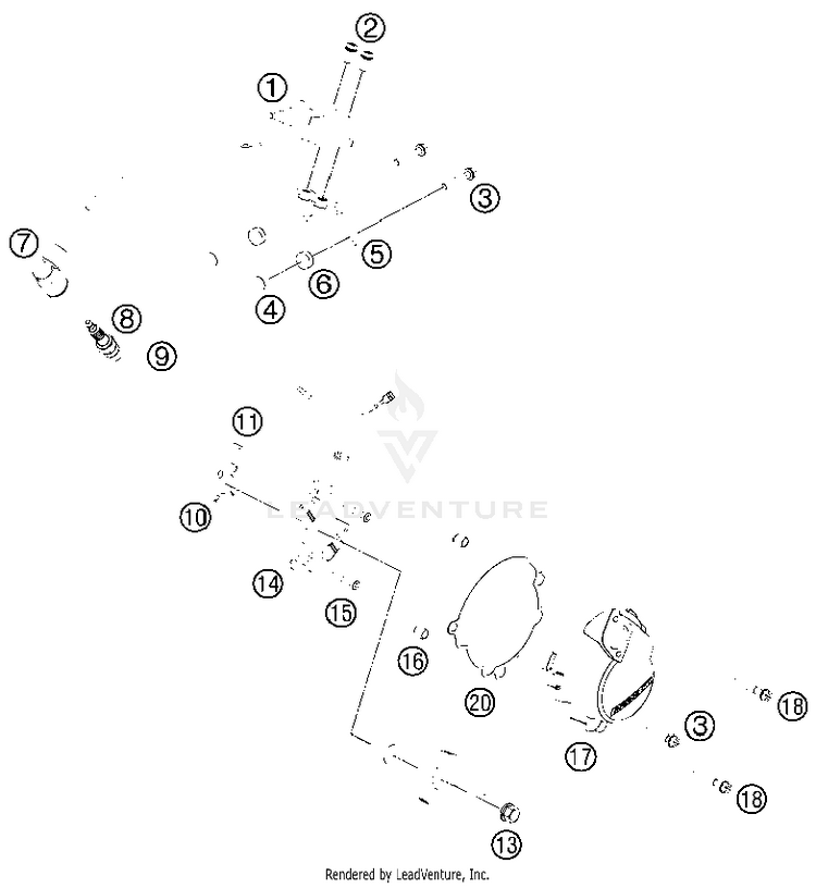 Ignition System 50 SX Mini Engine - 2013 Schematic