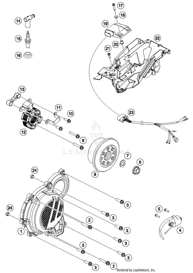 Ignition System 250 SX ENGINE - 2017 Schematic