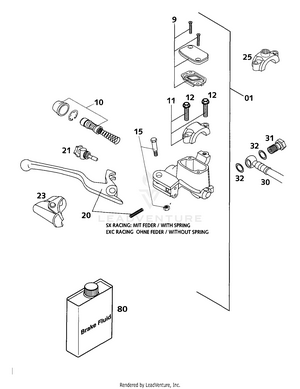 Hand Brake Cylinder Schematic