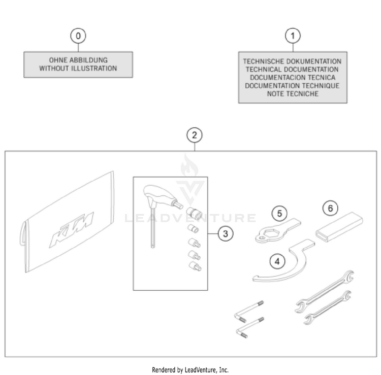 Seperate Enclosure 1390 SUPER DUKE R EVO, black CHASSIS - 2024 Schematic