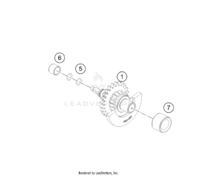 Balancer Shaft 350 SX-F ENGINE - 2025 Schematic