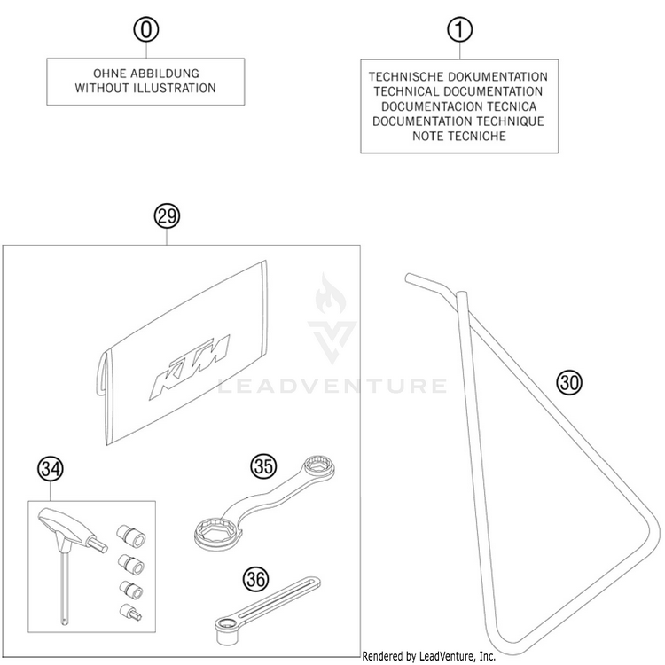 Accessories Kit 50 SX Chassis - 2011 Schematic