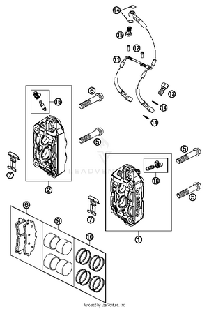 Brake Caliper Front Schematic