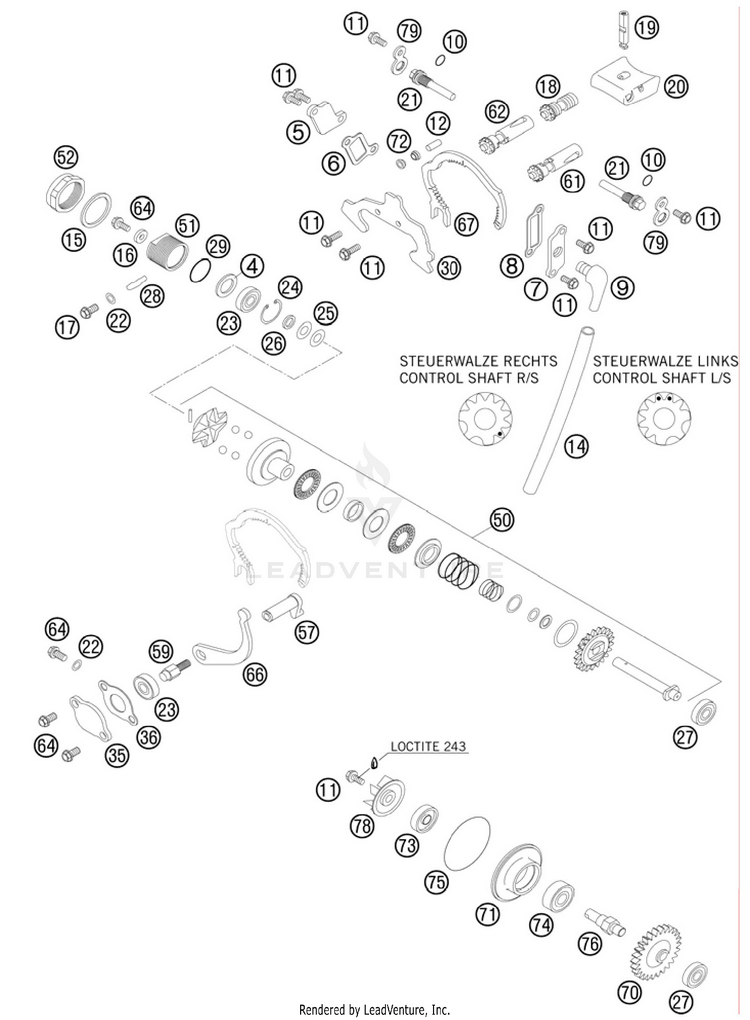 Exhaust Control 150 XC Engine - 2011 Schematic