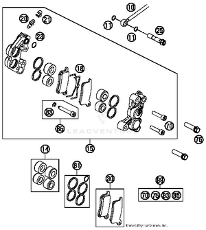 Brake Caliper Front Schematic