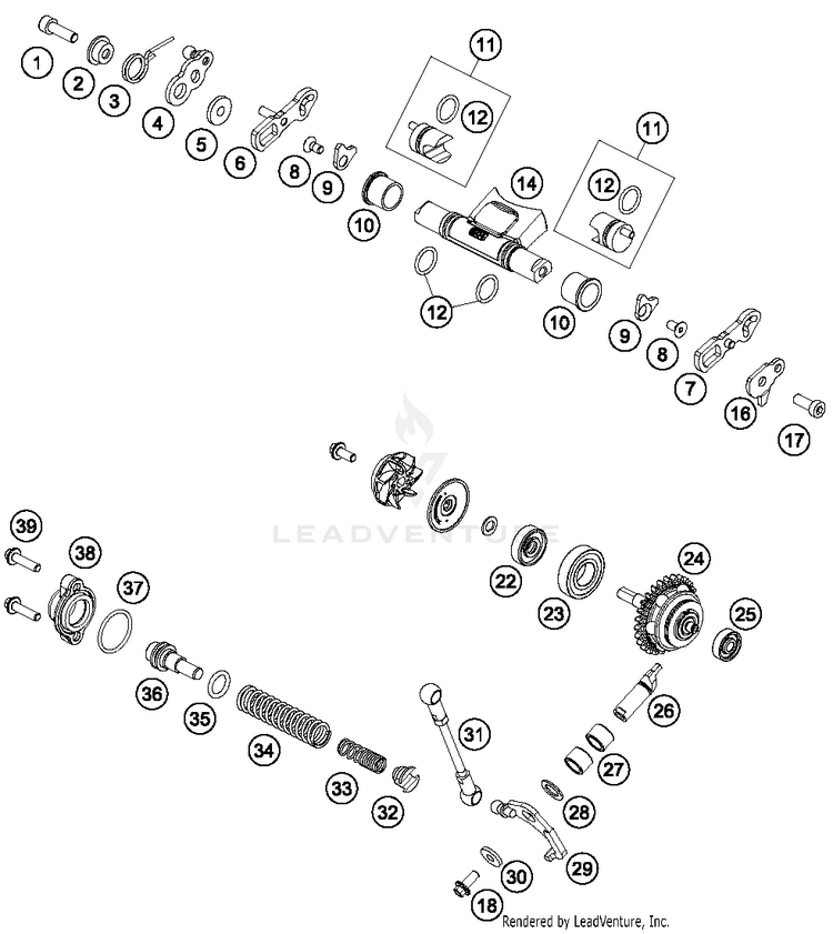 Exhaust Control 150 SX ENGINE - 2017 Schematic