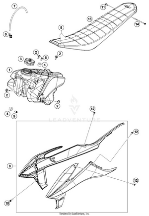 Tank, Seat Schematic