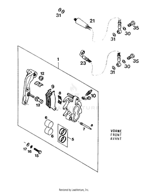 Caliper Front Schematic