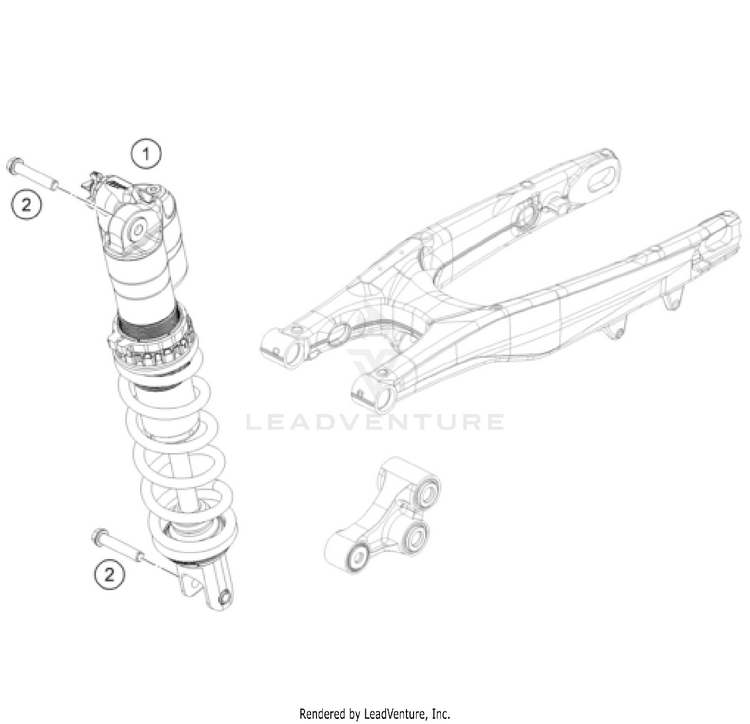 Shock Absorber 250 SX CHASSIS - 2026 Schematic