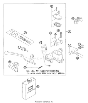 Hand Brake Cylinder Schematic