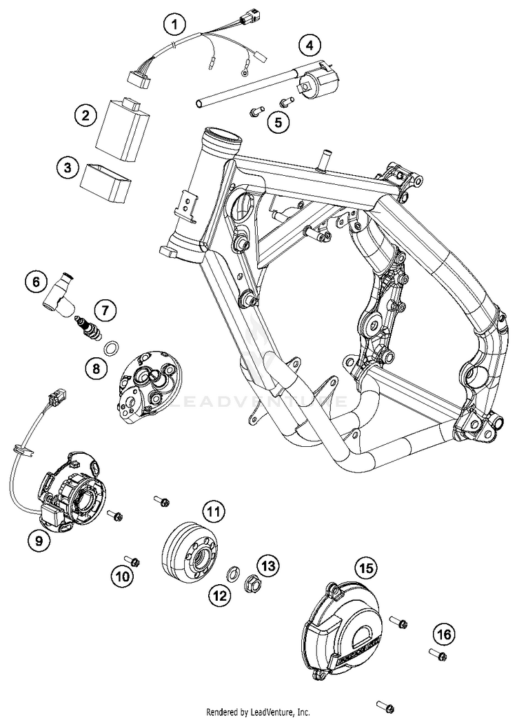 Ignition System 65 SX ENGINE - 2017 Schematic