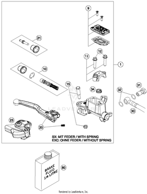 Hand Brake Cylinder Schematic
