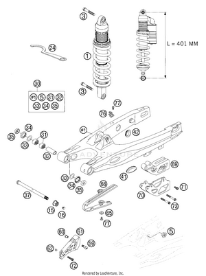 Swingarm - Monoshock Schematic