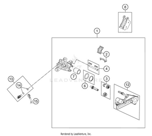 Rear Brake Caliper Schematic