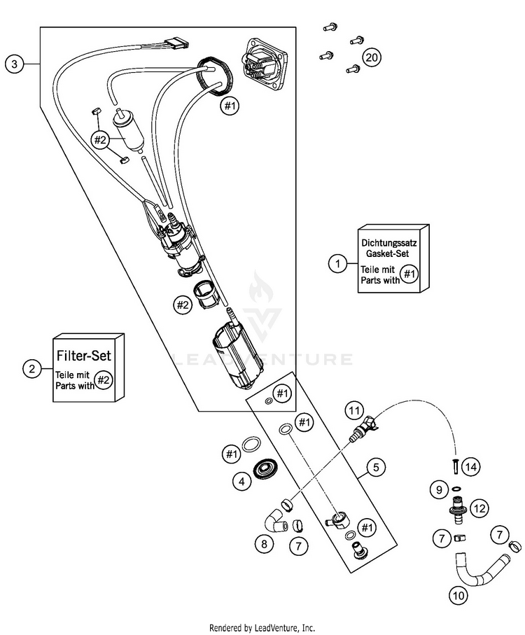 Fuel Pump 450 EXC-F SIX DAYS CHASSIS - 2019 Schematic