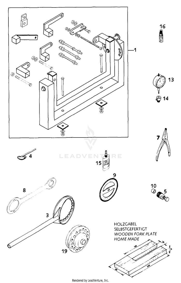 Special Tool 250 MXC Engine - 2001 Schematic