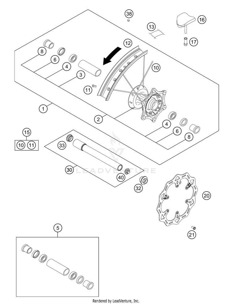 Front Wheel Schematic
