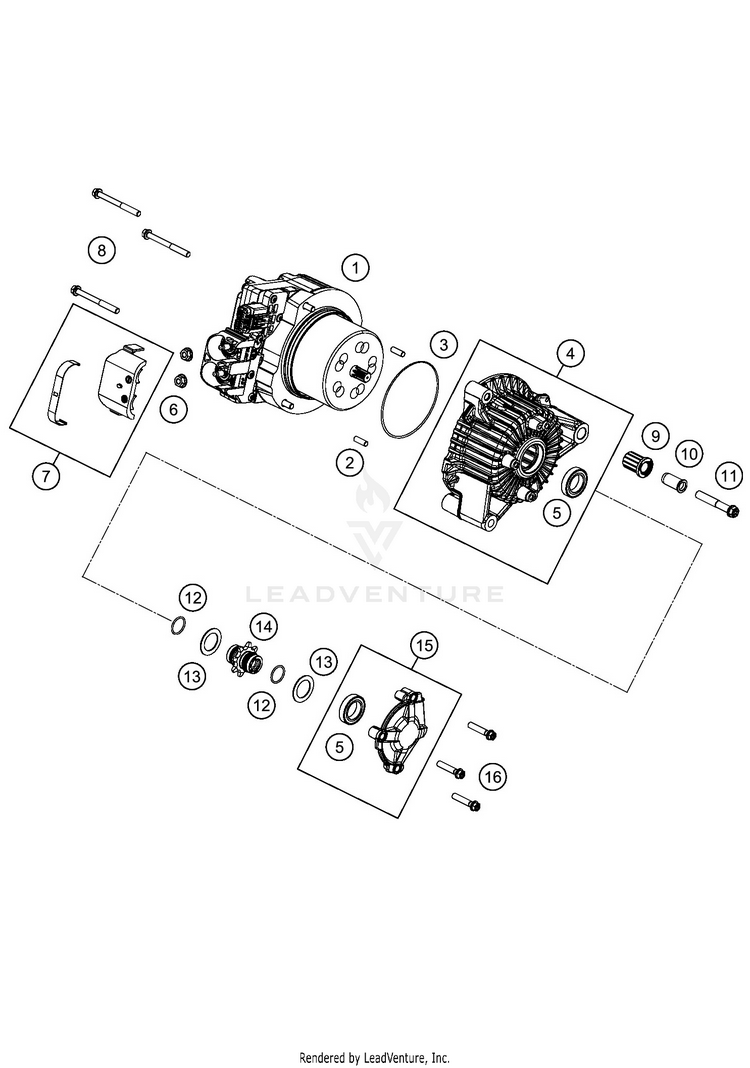 Engine Case SX-E 5 CHASSIS - 2020 Schematic