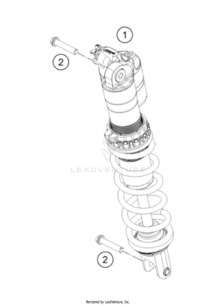 Shock Absorber 350 SX-F CHASSIS - 2025 Schematic