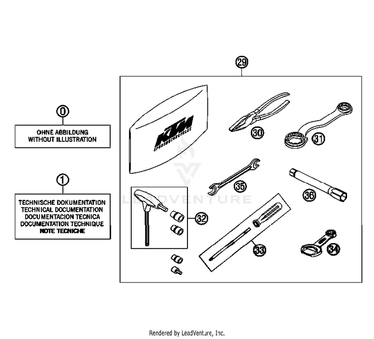 Accessories Kit 690 Supermoto Black Chassis - 2007 Schematic