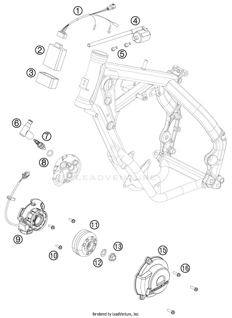 Ignition System 65 SX Engine - 2012 Schematic