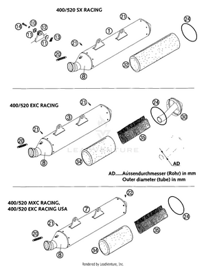 Exhaust Silencer Schematic
